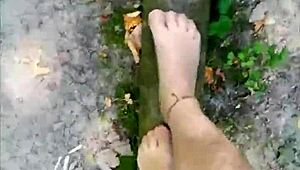 wanna see me balancing barefoot outdoors in sheer pantyhose teasing my german nylon toes and feet