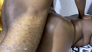 Damn this thick black milf bedroom ass takes dreamx cock balls deep