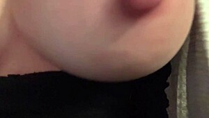 Super Horny Big Tits Italian MILF Artemisia Love Flashes Juicy Nipples Close-Up