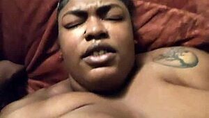 explosive creampie blasts deep in pregnant ebony bbw pussy