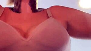 Famous influencer trains braless at gym wet pussy dripping down tanned legs for public stares