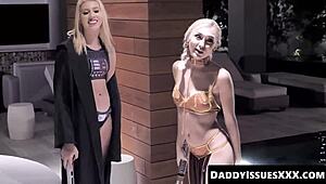 our stepdads jumped right in after chloe temple and i stopped sword fighting, sucking cocks and plowing pussies felt so good 😩💦