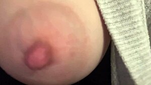 Super Horny Big Tits Italian MILF Artemisia Love Flashes Juicy Nipples Close-Up