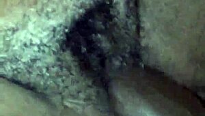 Chubby BBW creampie overflows with thick cum from massive black cock