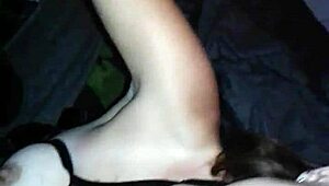 She drops to knees for that monster cock deepthroat action right away