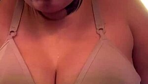 Famous influencer trains braless at gym wet pussy dripping down tanned legs for public stares