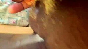 After work, my huge black cock gets deepthroated till explosive cumshot