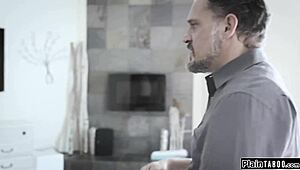 Why not suck stepdaddy's cock deep before he fucks your petite teen body? 😏