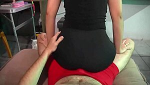 will this curvy latina's ass worship make him lose his virginity?