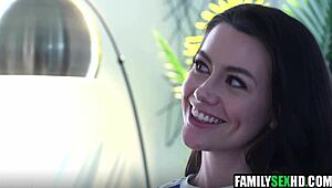 step mom's heartbroken watching step dad drill petite step daughter