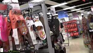 Young Amateur Teens Masturbate Publicly In Shops