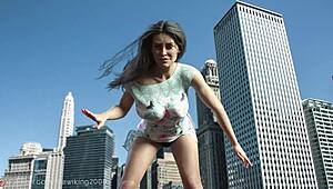 giantess vore classic by thewiking2000 swallows huge loads tall mature style