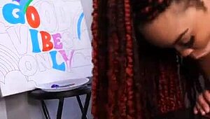 red thick bitch bounces slobs spits on fat dildo squirting dirty talk