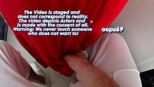 Wife's big ass groped by train stranger husband craves more