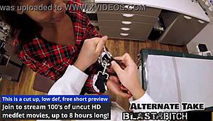 Minnie Rose's wet pussy pounded doggystyle then blasted with cum. Hot backstage POV creampie