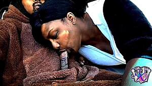 yukisenpaikurochan sucks daddy's cock in car wearing bear suit