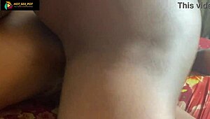 Stepsister Begs Boyfriend's Big Black Cock to Pound Shaved Wet Pussy Doggystyle and Cowgirl