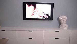 hey stepbro i caught you watching my porn now watch me ride this cock 😈💦