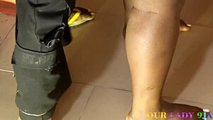 she squirts everywhere as uche the nextdoor delivery guy bangs her hardcore doggystyle deepthroat monster black cock bent over.