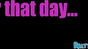 Petite Teens Apologize With Double Shaved Pussy Blowjob For Stepbro