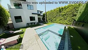 xxlayna marie fucks pool guy cumming to punish ex