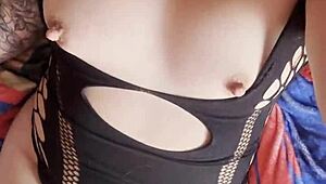 vecino watches latina housewife juicy ass wet pussy masturbate lingerie window voyeur