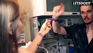 Perfect Ass Teen Sneaks into Hotel for Kinky Big Cock Ride and Doggystyle Pounding