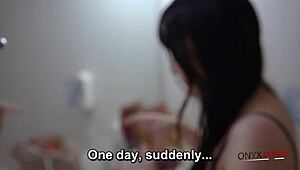 married japanese bride rides black cock cowgirl creampie