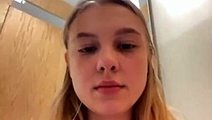 bbw newbie fingers her fat pussy to orgasm in risky public close-up