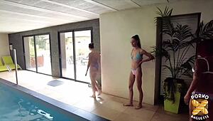 alice and her hot friends devour each other's pussies in steamy lingerie threesome