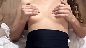 Young babe in suit craves huge cock stretching her tight pussy 👗🍆