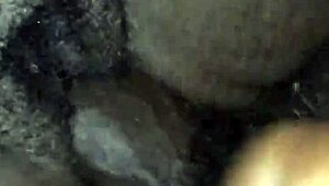 Chubby BBW creampie overflows with thick cum from massive black cock