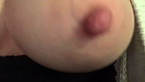 Super Horny Big Tits Italian MILF Artemisia Love Flashes Juicy Nipples Close-Up