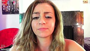 cara mia teases with petite tits and dirty casting talk