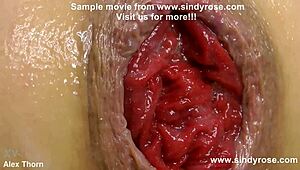 Mrplay Fists Sindy Rose's Ass on Kitchen Table to Extreme Prolapse