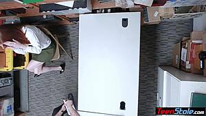 i fuckd this irish redhead teen shoplifter so hard as lp officer!!