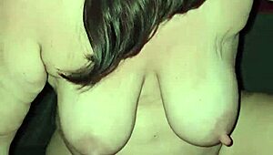 Camping Tent Hides Wild Blowjob with Jiggling Tits and Throbbing Cock