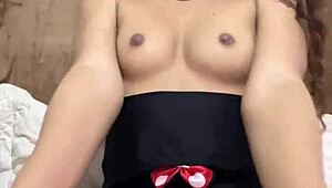 Young babe in suit craves huge cock stretching her tight pussy 👗🍆