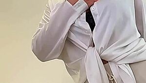 Busty brunette teen craves monster cock deepthroat in pov