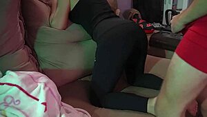 will this curvy latina's ass worship make him lose his virginity?