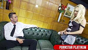 Maid Lou Lou Discovers Boss Kai Taylor's Massive Secret Tool