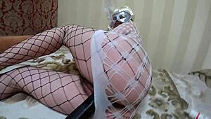 hey girlfriend rams dildo deep in pregnant milf's big hairy pussy juicy ass closeup pov lesbians 👅🍆