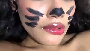 Young babe in suit craves huge cock stretching her tight pussy 👗🍆