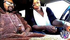 yukisenpaikurochan sucks daddy's cock in car wearing bear suit