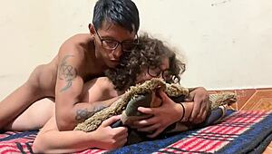 Petite latina morrita loves anal after first time bent over doggystyle big black cock creampie cum on ass screaming.