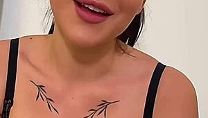 Busty brunette teen craves monster cock deepthroat in pov