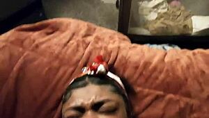 explosive creampie blasts deep in pregnant ebony bbw pussy