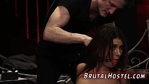 felicity the real 18+ teen tourist gets bound punished and double penetrated hard in garage