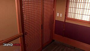 amateur japanese reina slurps cock wildly then takes hardcore pounding!