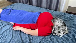 big fat milf lets me grope her huge tits ass then bends for doggystyle pounding